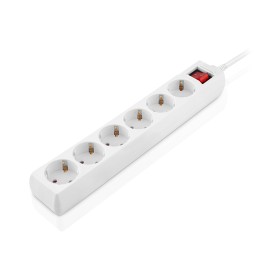 Сетевой фильтр питания REAL-EL RS-6 Protect M 1.8m, white (EL122300031)