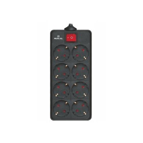 Сетевой фильтр питания REAL-EL RS-8 Protect 5m, black (EL122300024)