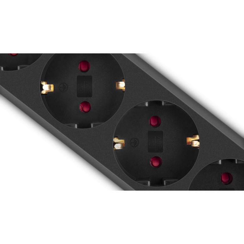 Сетевой фильтр питания REAL-EL RS-Protect M 1.8m, black (EL122300026)