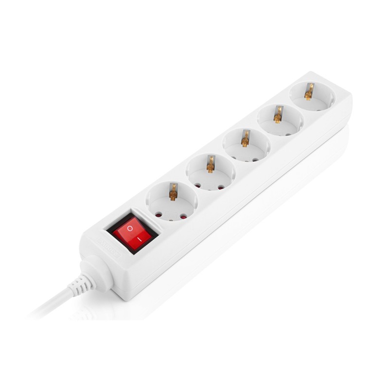 Сетевой фильтр питания REAL-EL RS-Protect M 1.8m, white (EL122300025)