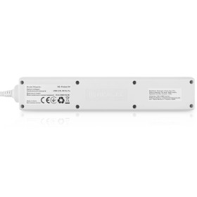 Сетевой фильтр питания REAL-EL RS-Protect M 1.8m, white (EL122300025)