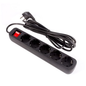 Сетевой фильтр питания ColorWay CW-PSEA52BK, 5 розеток/ 2M black