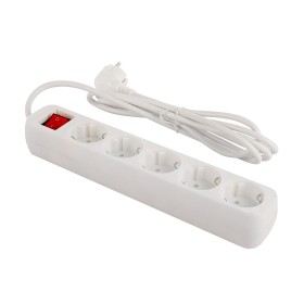 Мережевий фільтр живлення ColorWay CW-PSEA52W, 5 розеток/ 2M white