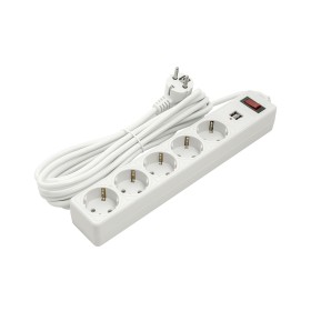Сетевой фильтр питания PowerPlant 5м, 5 розеток, USB 2.1A (JY-1056U/5) (PPSA10M50S5U)