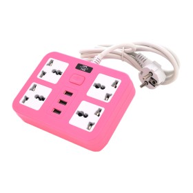 Сетевой фильтр питания Voltronic TВ-Т15, 4роз, 3*USB Pink (ТВ-Т15-Pink)