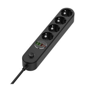 Сетевой фильтр питания ColorWay CW-CHE44PDB, 4 розетки/4USB 2M