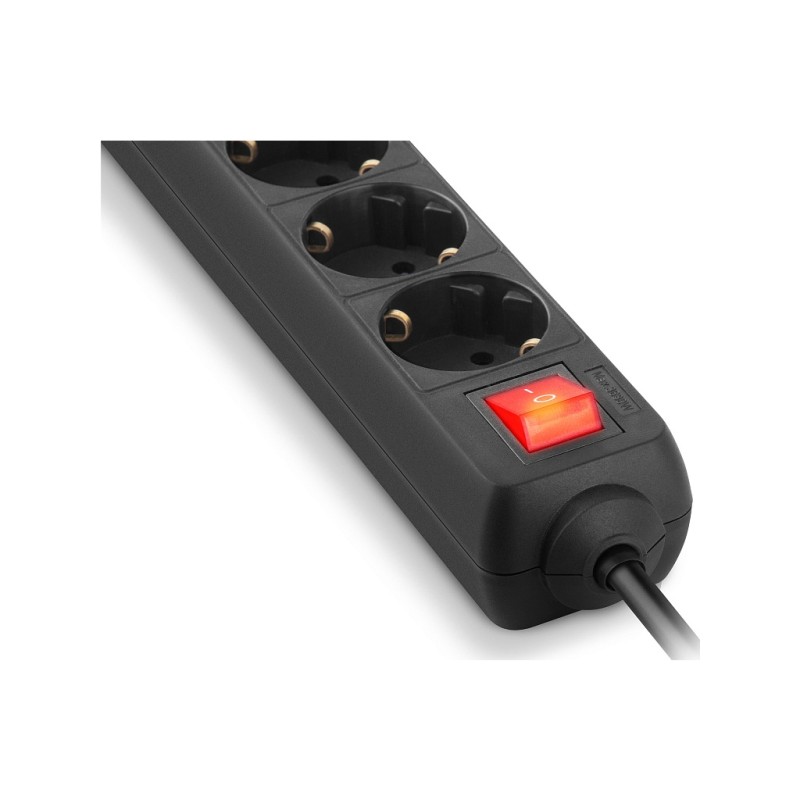 Сетевой фильтр питания REAL-EL RS-PROTECT 605 3m, black (EL122300041)