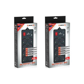 Сетевой фильтр питания REAL-EL RS-PROTECT 805 1.8m, black (EL122300042)