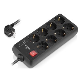 Сетевой фильтр питания REAL-EL RS-PROTECT 805 1.8m, black (EL122300042)