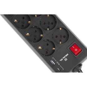 Сетевой фильтр питания REAL-EL RS-PROTECT 805 1.8m, black (EL122300042)