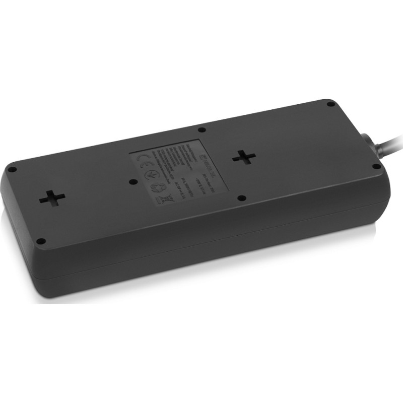 Сетевой фильтр питания REAL-EL RS-PROTECT 805 1.8m, black (EL122300042)