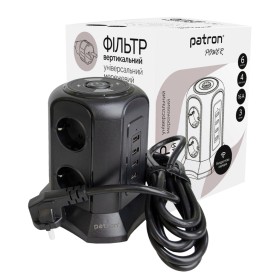 Сетевой фильтр питания Patron SP-1663-USBTW (EXT-PN-SP-1663-USBTW)