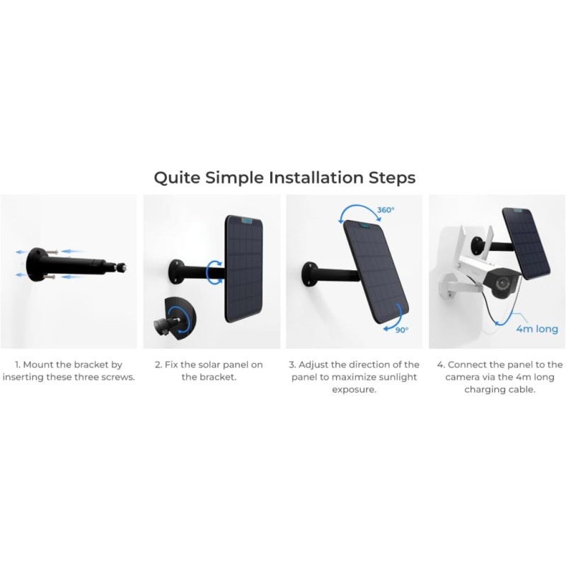 Солнечная панель Reolink Solar Panel 2 Black