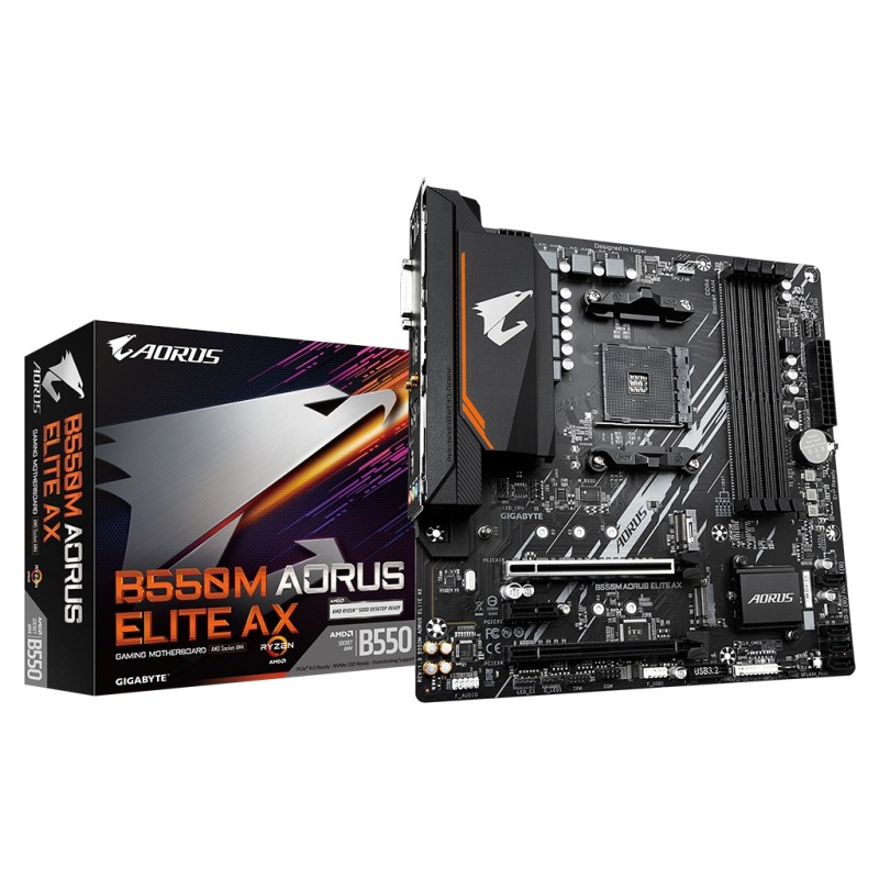 Материнская плата GIGABYTE B550M AORUS ELITE AX