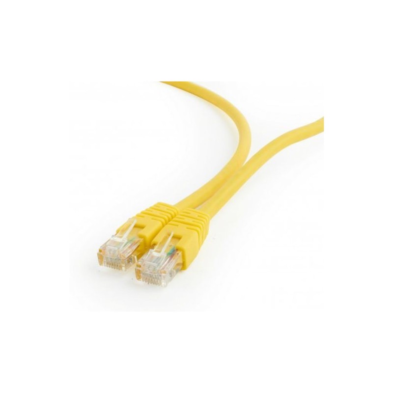 Патч-корд 0.25м UTP cat 6 CCA Yellow Cablexpert (PP6U-0.25M/Y)