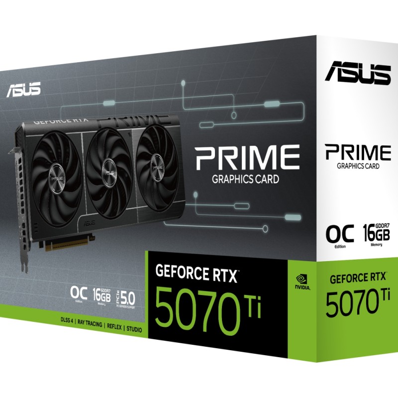 Відеокарта ASUS GeForce RTX5070 Ti 16GB PRIME OC (PRIME-RTX5070TI-O16G)