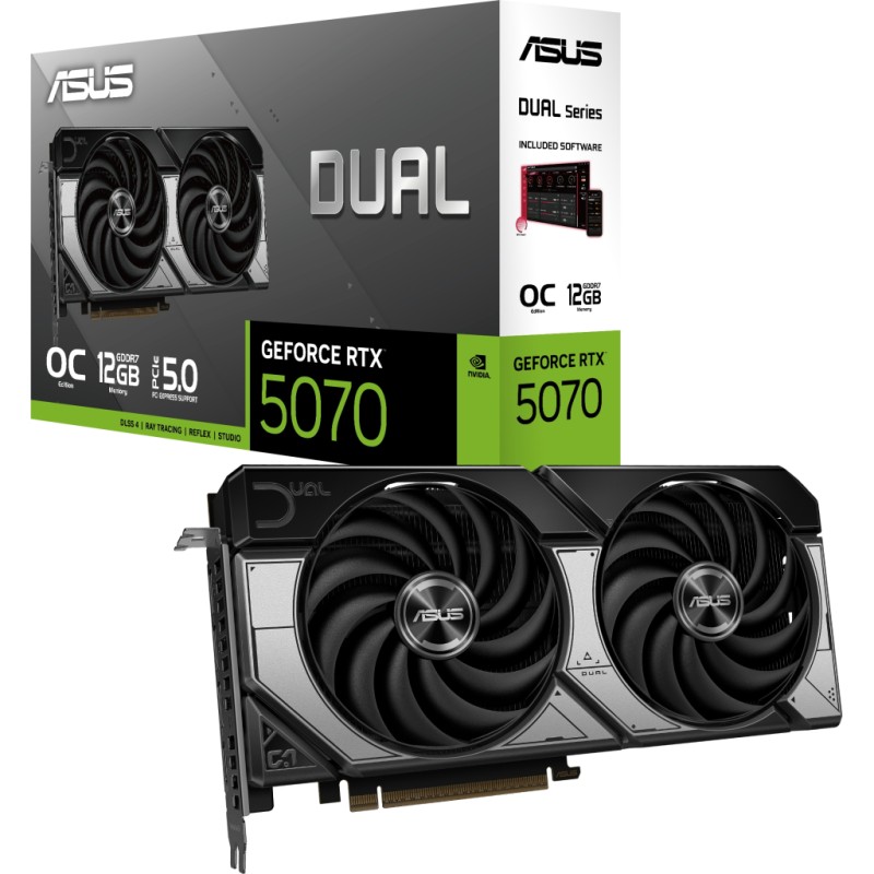 Видеокарта ASUS GeForce RTX5070 12Gb DUAL OC (DUAL-RTX5070-O12G)