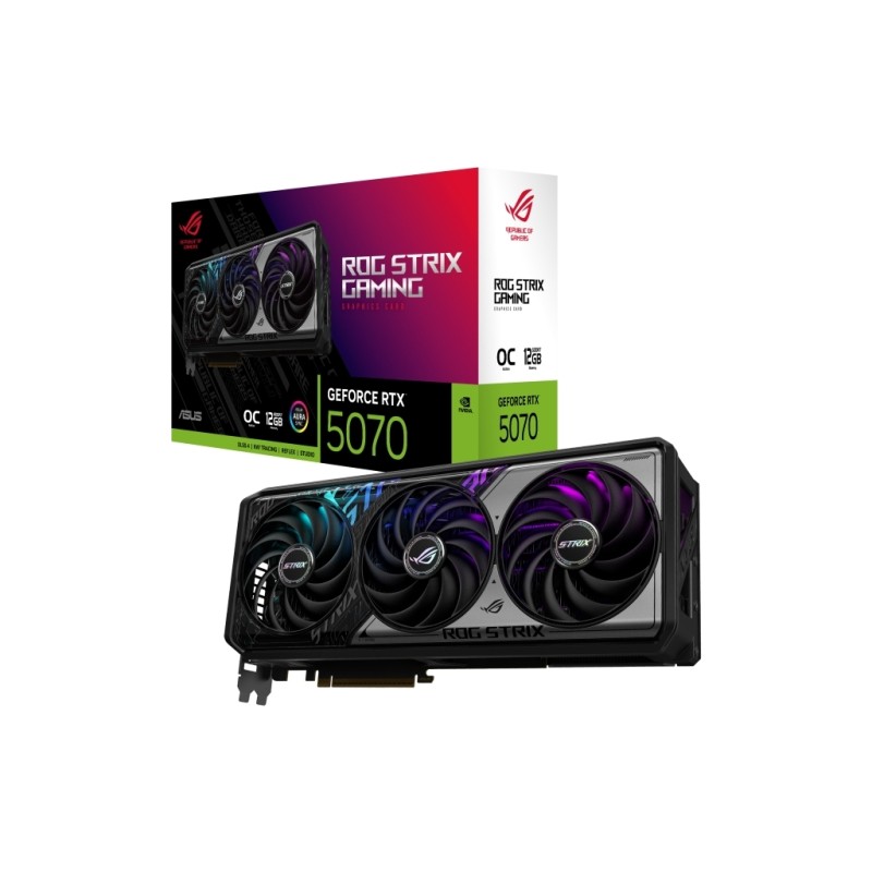 Видеокарта ASUS GeForce RTX5070 12Gb ROG STRIX GAMING OC (ROG-STRIX-RTX5070-O12G-GAMING)