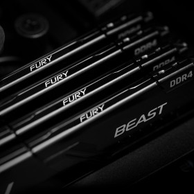 Модуль памяти для компьютера DDR4 32GB (2x16GB) 3600 MHz Fury Beast Black Kingston Fury (ex.HyperX) (KF436C18BBK2/32)