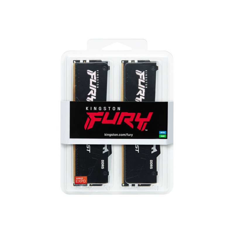 Модуль памяти для компьютера DDR5 64GB (2x32GB) 5200 MHz Beast RGB EXPO Kingston Fury (ex.HyperX) (KF552C36BBEAK2-64)