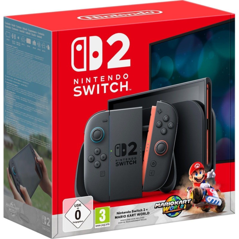 Игровая консоль Nintendo Switch 2 Console Mario Kart World Bundle (0045496321529)