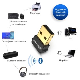 Bluetooth-адаптер Grand-X 5.4 Realtek RTL8761B, 7 devices, aptX, Low Energy (BT50G)