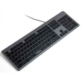Клавіатура Vinga KB735 black-grey