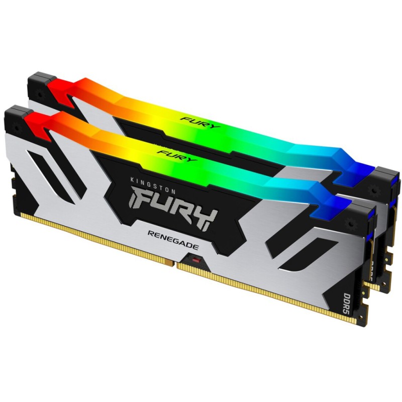 Модуль памяти для компьютера DDR5 96GB (2x48GB) 6000 MHz Renegade RGB XMP Kingston Fury (ex.HyperX) (KF560C32RSAK2-96)