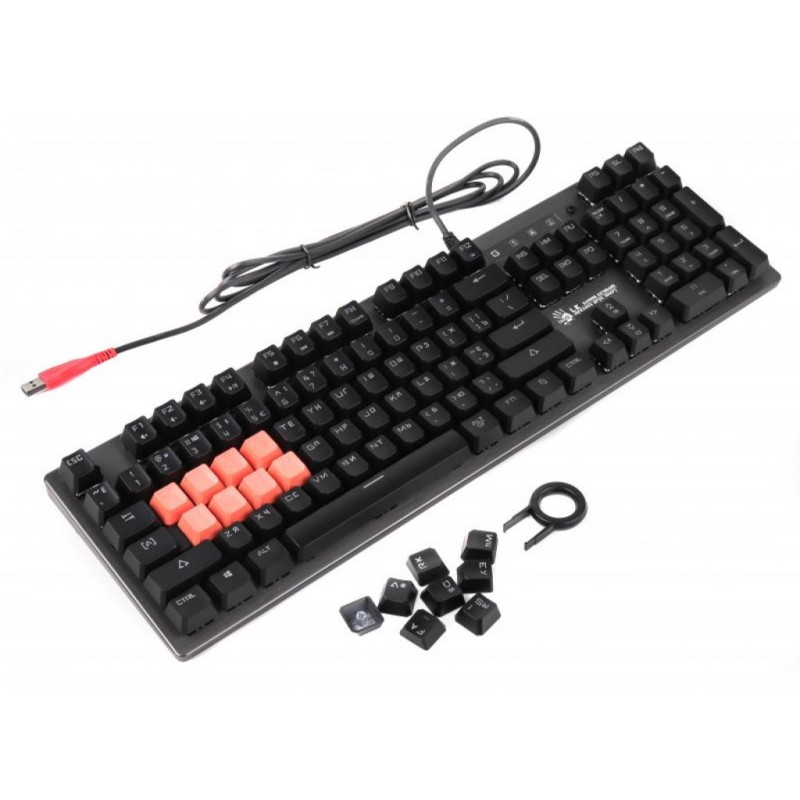 Клавиатура A4Tech Bloody B760 Green Sw Black (4711421953108)