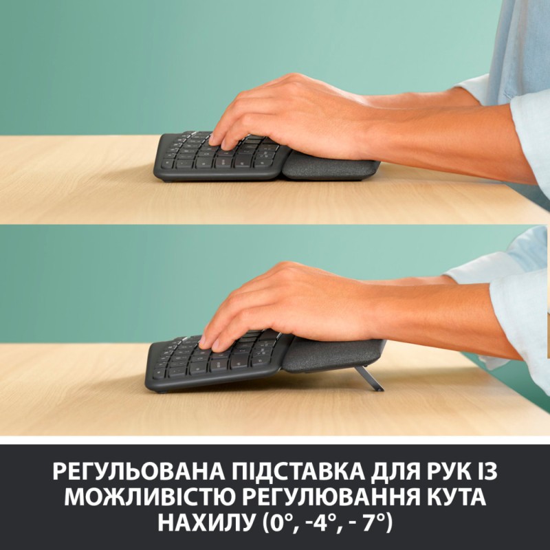Клавиатура Logitech ERGO K860 Bluetooth/Wireless UA Black (920-010108)