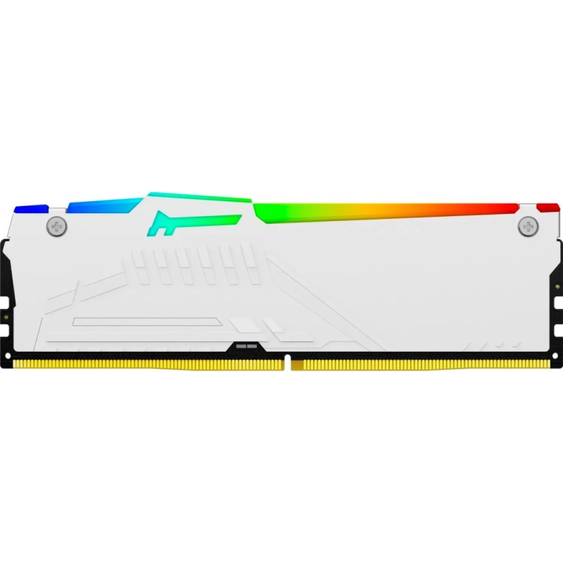 Модуль памяти для компьютера DDR5 128GB (4x32GB) 5600 MHz FURY Beast RGB White Kingston Fury (ex.HyperX) (KF556C40BWAK4-128)