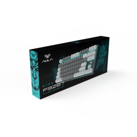 Клавиатура Aula F3287 Keycap KRGD Blue USB UA White/Grey (6948391240688)