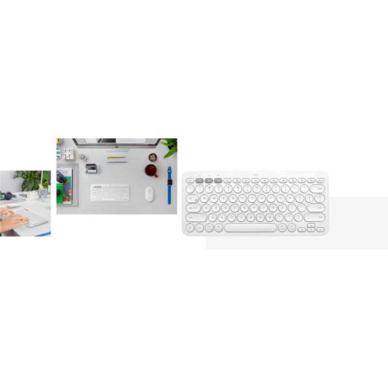 Клавиатура Logitech K380s Multi-Device Bluetooth UA White (920-011852)