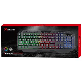 Клавиатура Xtrike ME KB-306 LED USB UA Black (KB-306UA)