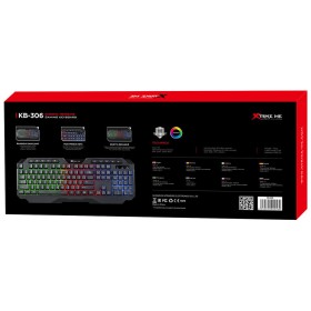 Клавиатура Xtrike ME KB-306 LED USB UA Black (KB-306UA)