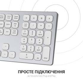 Клавиатура OfficePro SK1550 Wireless White (SK1550W)