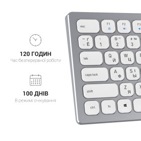 Клавиатура OfficePro SK1550 Wireless White (SK1550W)