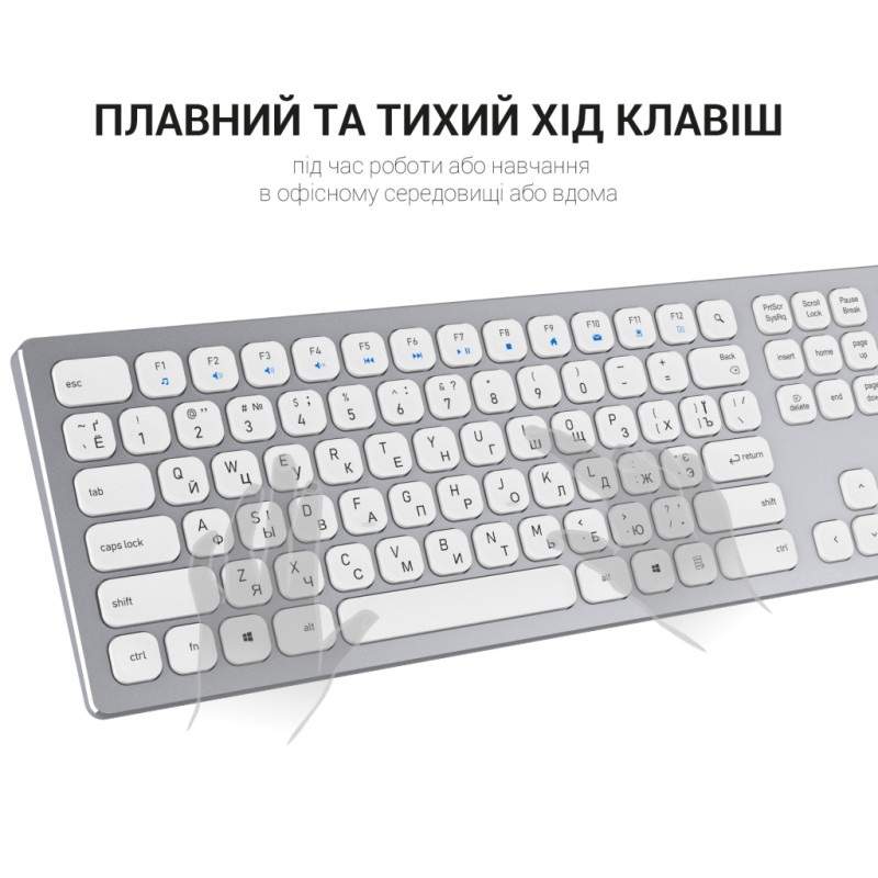 Клавиатура OfficePro SK1550 Wireless White (SK1550W)