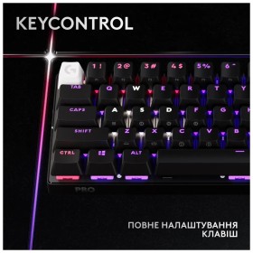 Клавиатура Logitech G Pro X 60 Lightspeed GX Tactile Wireless/Bluetooth UA Black (920-011911)