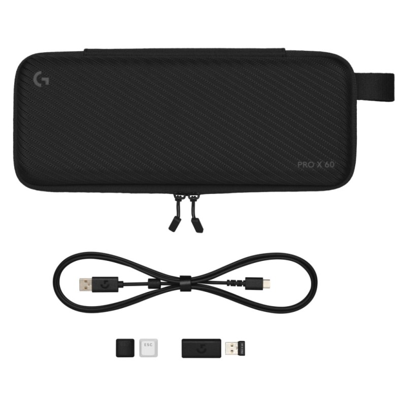 Клавиатура Logitech G Pro X 60 Lightspeed GX Tactile Wireless/Bluetooth UA Black (920-011911)