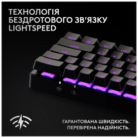 Клавиатура Logitech G Pro X 60 Lightspeed GX Tactile Wireless/Bluetooth UA Black (920-011911)