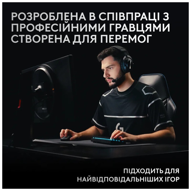 Клавиатура Logitech G Pro X 60 Lightspeed GX Tactile Wireless/Bluetooth UA White (920-011930)