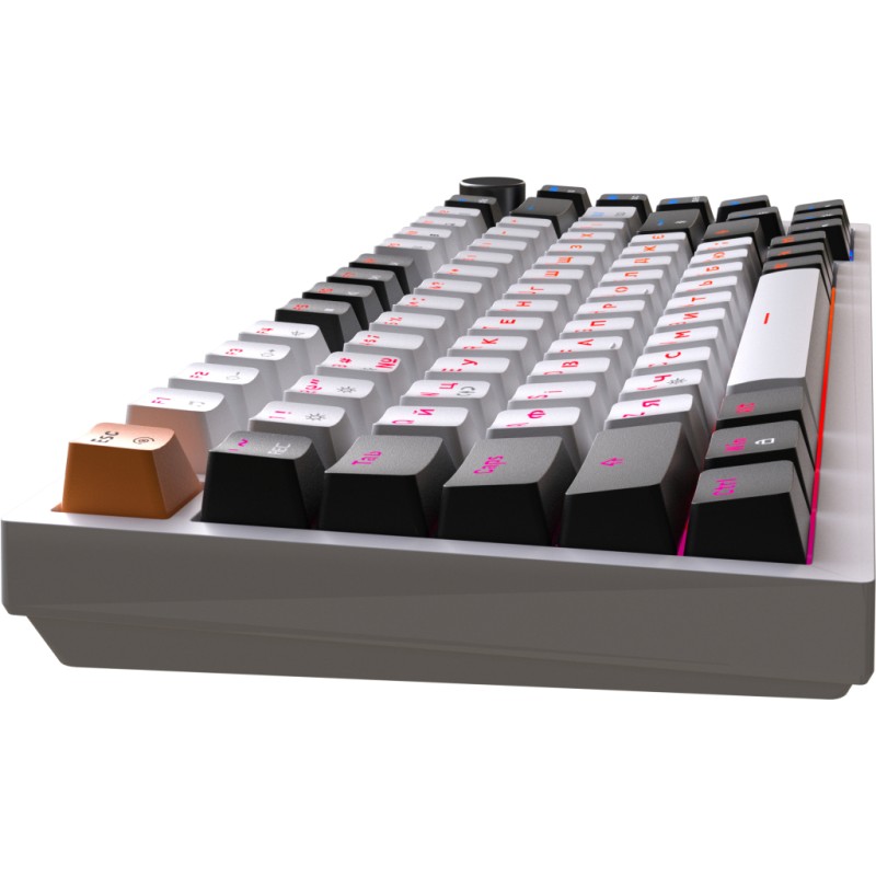 Клавиатура GamePro MK160W Hot-Swap Red Swich RGB USB UA White (MK160W)