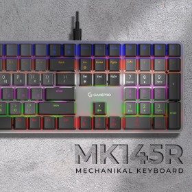 Клавиатура GamePro MK145R Red Swich Low Profile USB Dark Gray (MK145R)