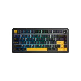 Клавиатура Aula F75 Gasket Greywood V3 switch Hot-Swap PBT Wireless/Bluetooth/USB Black (6948391208626)