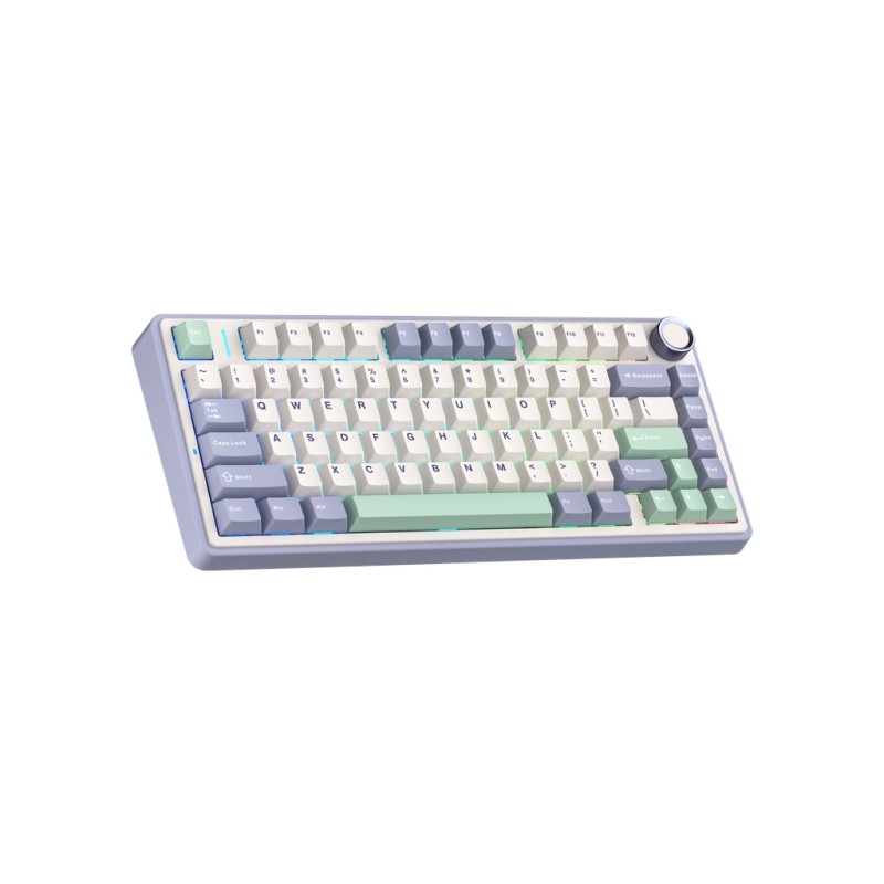 Клавиатура Aula F75 Gasket Greywood V3 switch Hot-Swap PBT Wireless/Bluetooth/USB White (6948391208640)