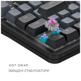 Клавиатура Dark Project ALU87 Midnight ABS RGB Mech G3MS Zircon Black