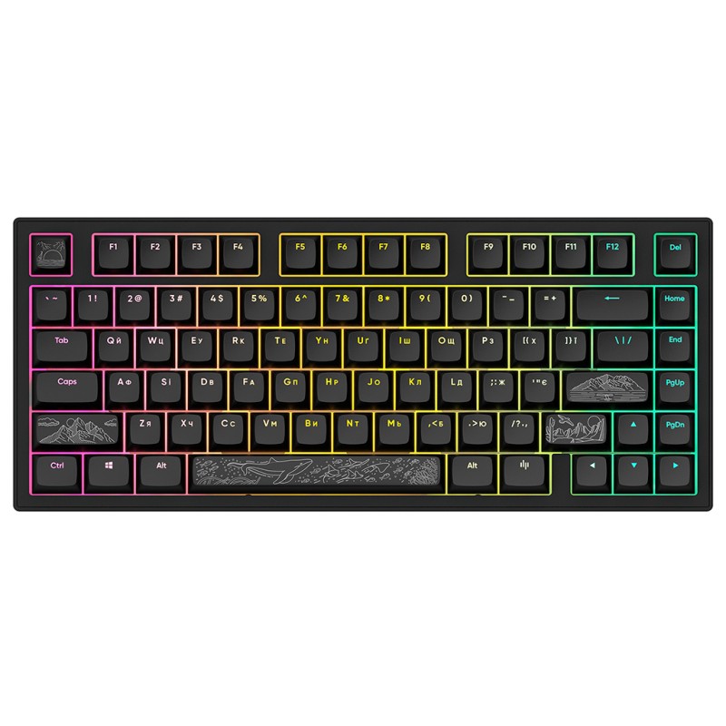 Клавиатура Dark Project ALU81 Terra Nostra PBT RGB Mech G3MS Moonstone Black (DPKB_NOSTRA_81_ANSI_BLACK_UA)