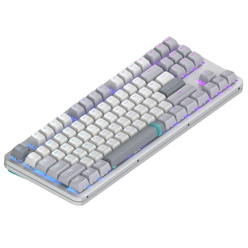 Клавиатура Dark Project ALU87 Daylight ABS RGB Mech G3MS Zircon White/Grey (DPKB_DAYLIGHT_87_ANSI_UA)
