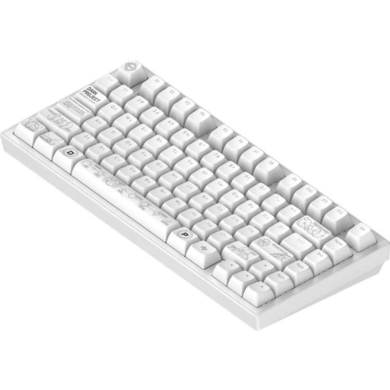 Клавиатура Dark Project ALU81 Terra Nova PBT RGB Mech G3MS Moonstone White (DPKB_NOVA_81_ANSI_WHITE_UA)